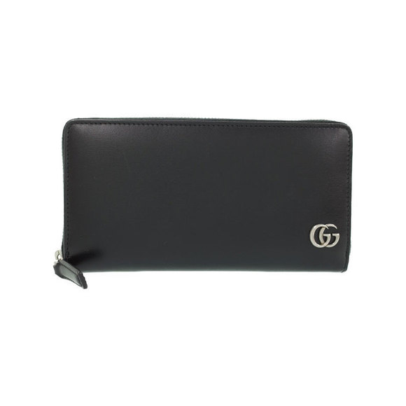 Gucci Leather GG Long Marmont Wallet Zip - Picture 1 of 8